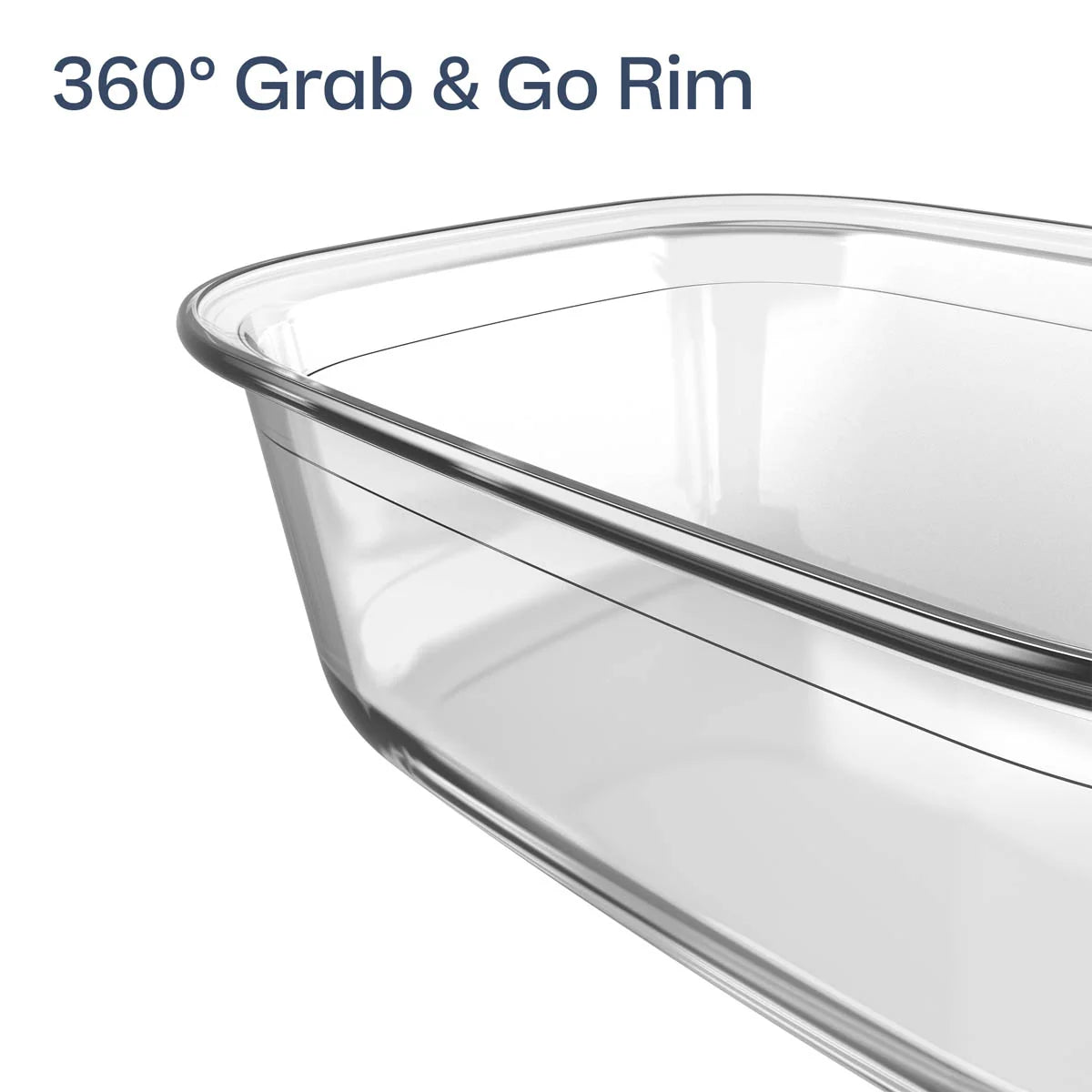 Tupperware Voila™ Glass Bakeware Set of 3 | Square, Round & XL Rectangular